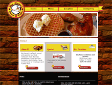 Tablet Screenshot of bigmamaschickenandwaffles.com